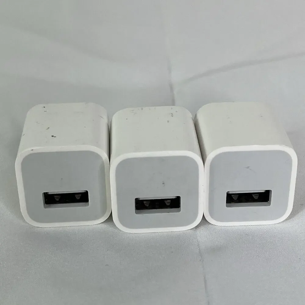 Apple USB-based Power adapter Charge iPhone iPad iPod Model A1385, Set Of 3